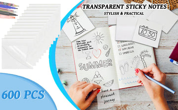 Transparent sticky notes