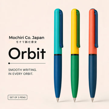 Mochiri & Co. Japan inspired Orbit Mini 小さな軌道 – Pack of 3 Mini 4 Inch Roller Ball Pens