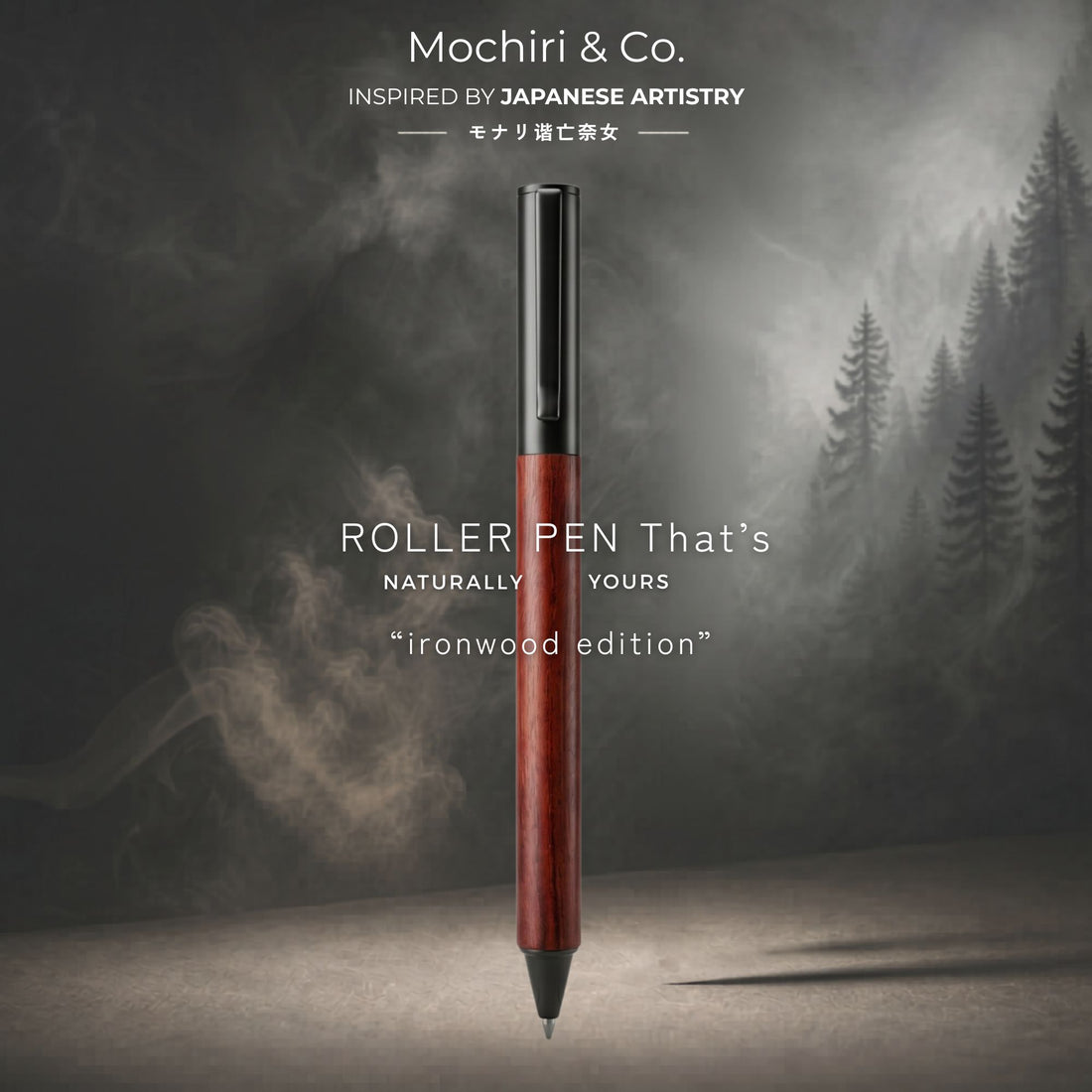 Mochiri & Co Japan inspired Ironwood Edition Ball Pen I Wooden Body 0.5mm Smooth Writing Pen