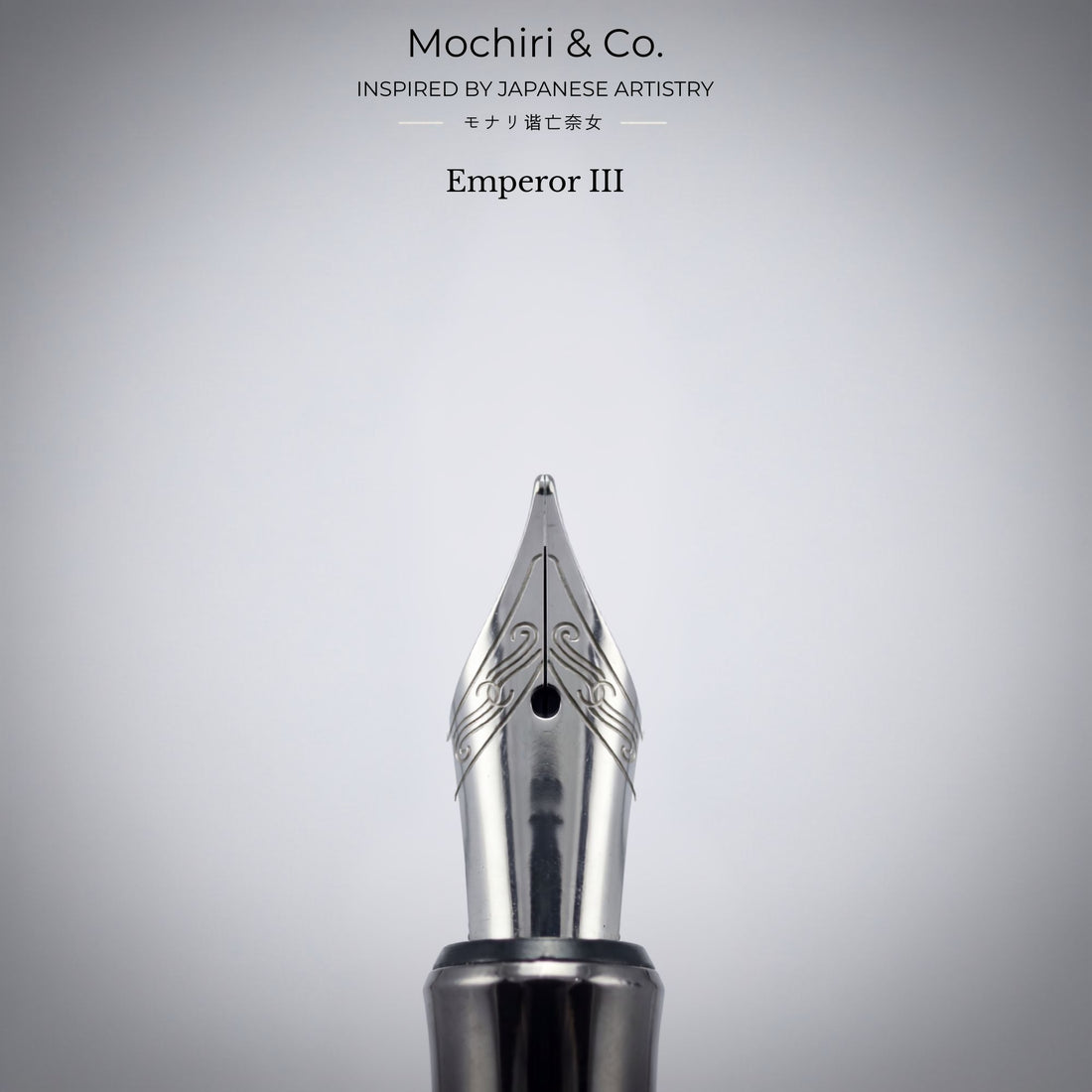 Mochiri & Co. Japan Inspired Emperor III Premium Fountain Pen | Stainless Steel Nib | Metal Body | Refillable | Executive Collection