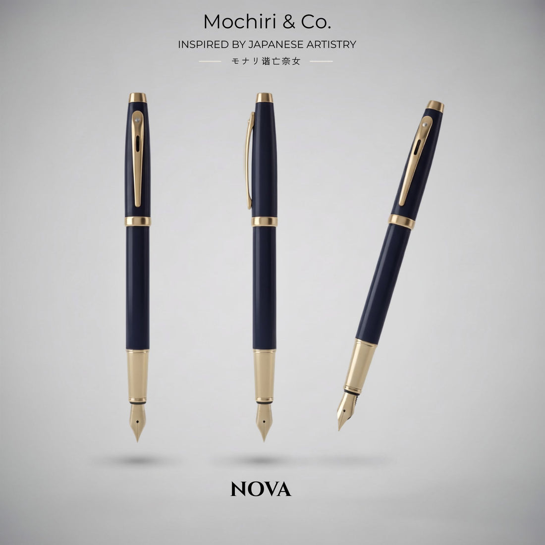 Mochiri & Co. Japan Inspired NOVA Edition Fountain Pen I Smooth Writing Medium Nib