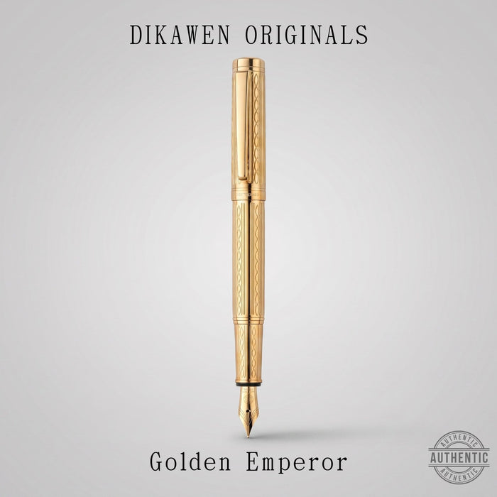 Dikawen Originals Golden Emperor Premium Fountain Pen I Made for Authority