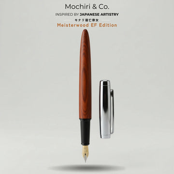 Mochiri & Co. Japan inspired Meisterwood EF Edition Fountain Pen I German Nib With Japanese Design