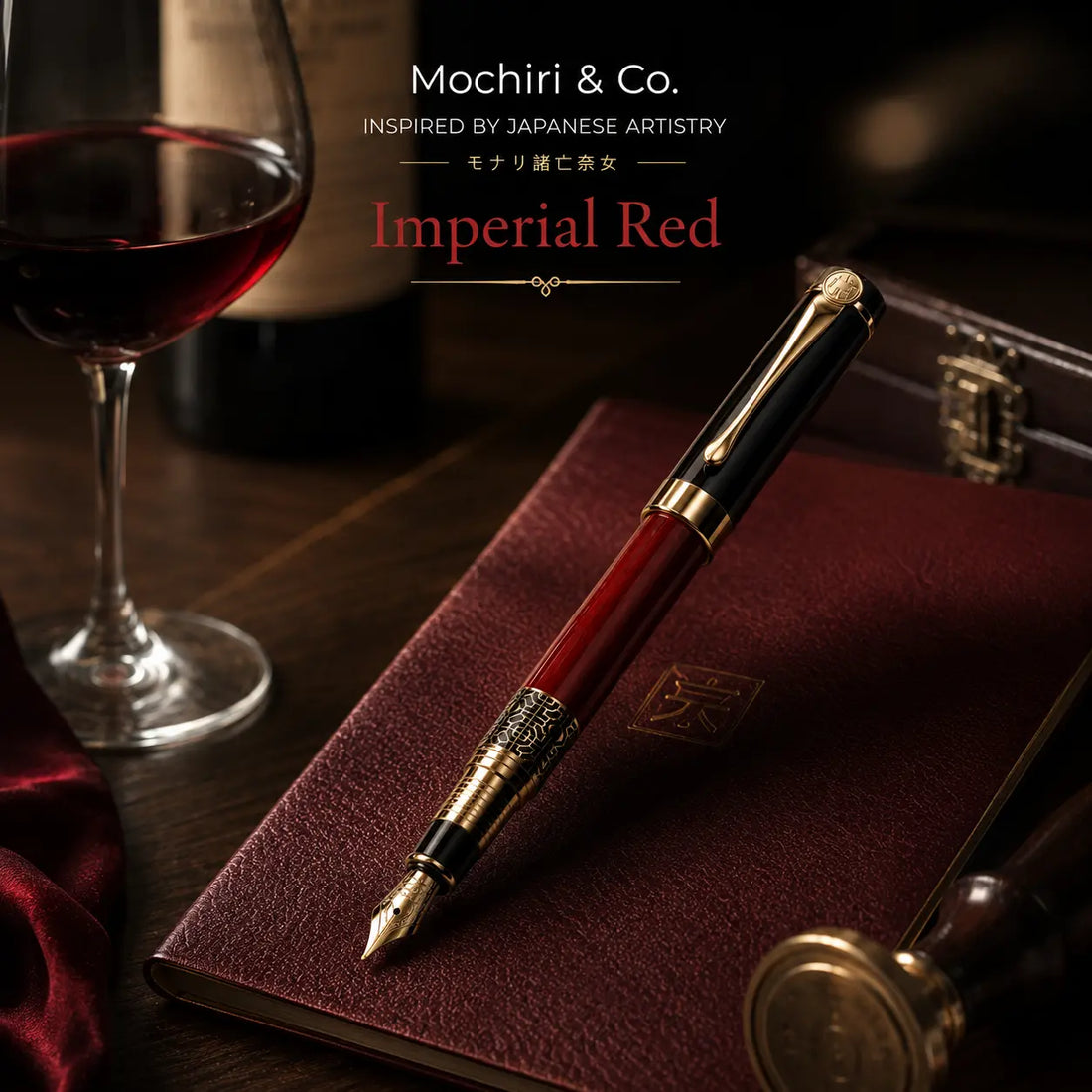 Mochiri & Co. Japan inspired Imperial Red Limited Series Fountain Pen I Made for Authority