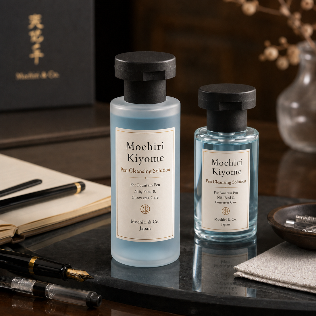 Mochiri & Co. Japan Kiyome Pen Cleansing Solution  For Fountain Pen Nib, Feed & Converter Care